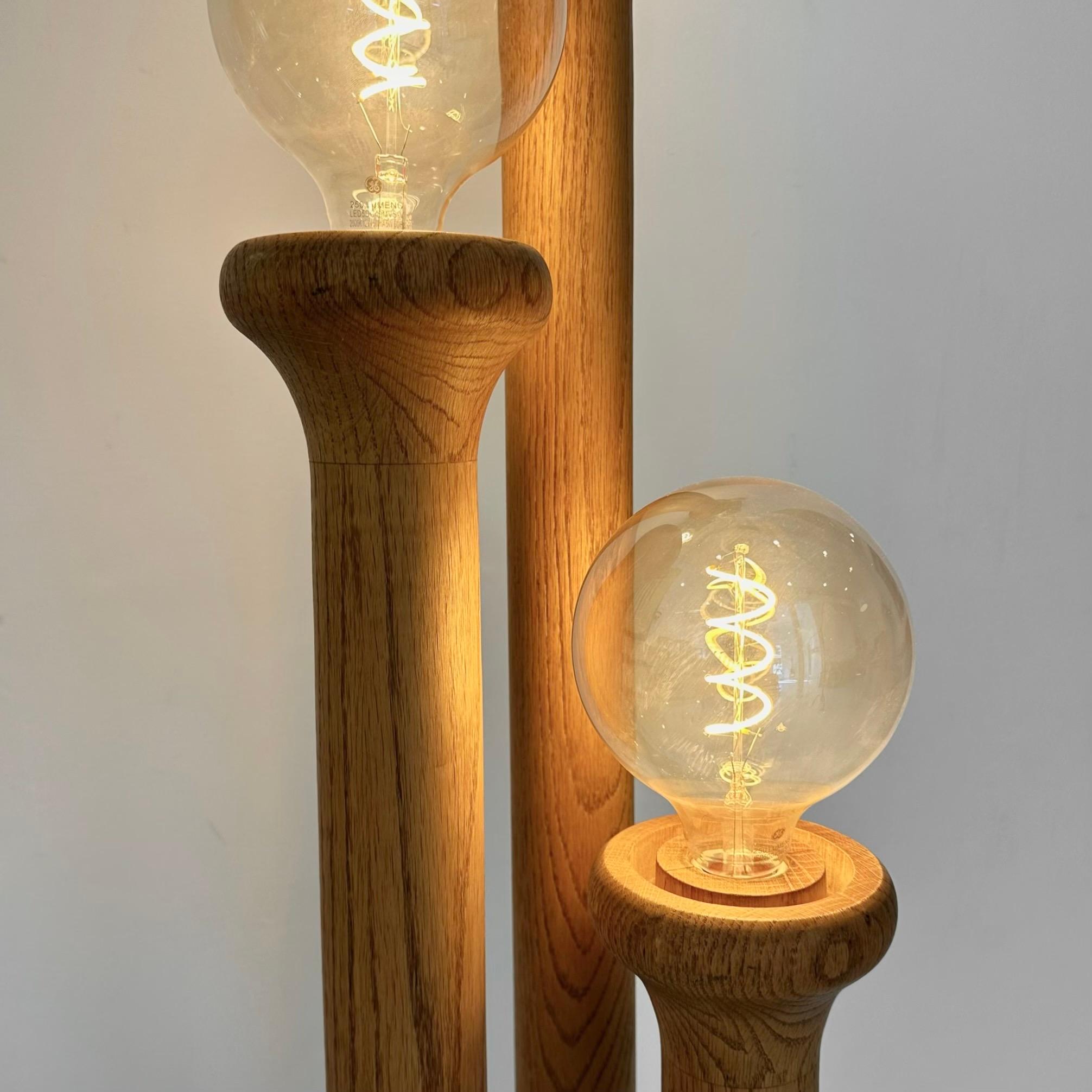 American Tiered Cactus Floor Lamp, 1970s USA