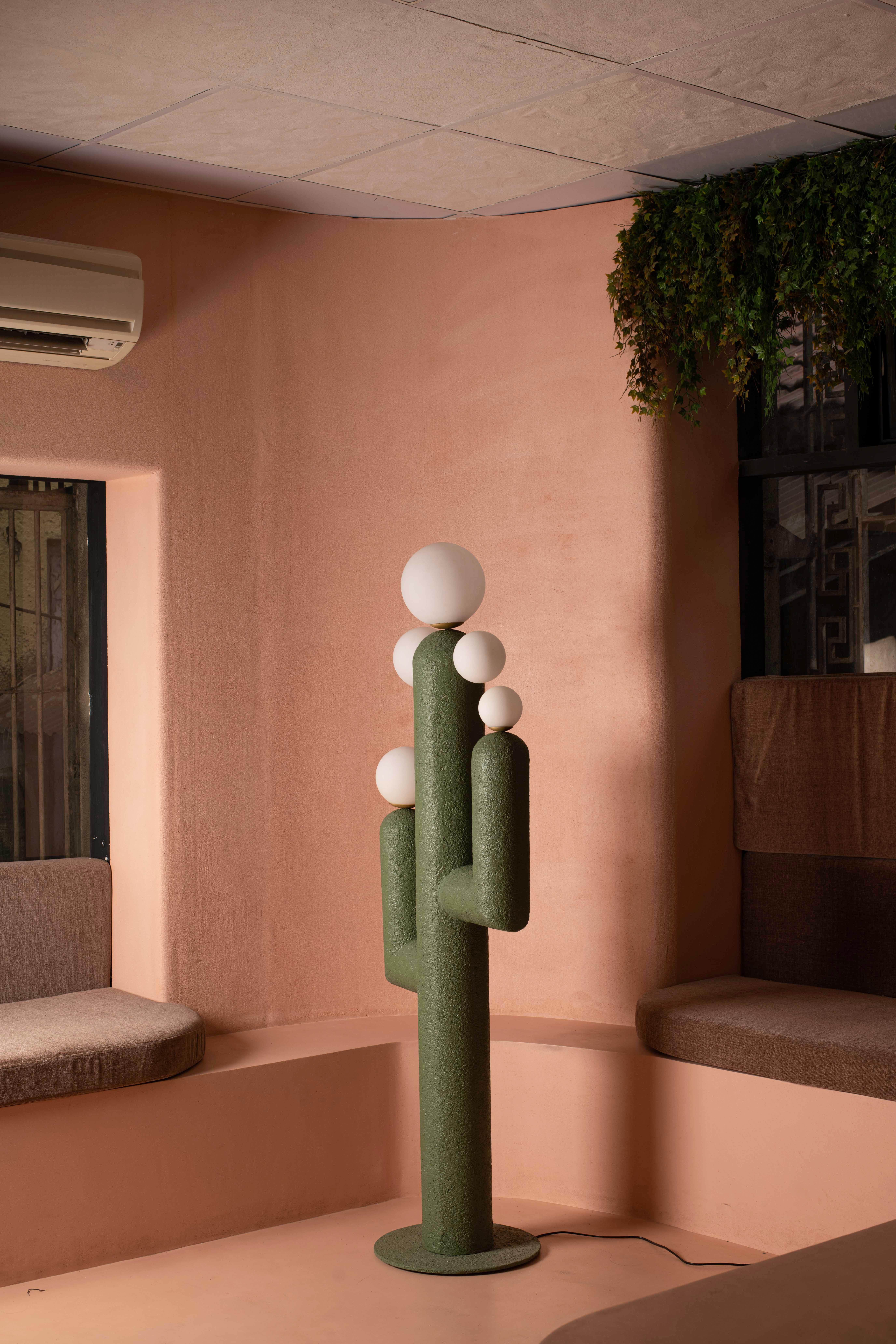 Indian Cactus Floor Lamp by Harshita Jhamtani Designs For Sale