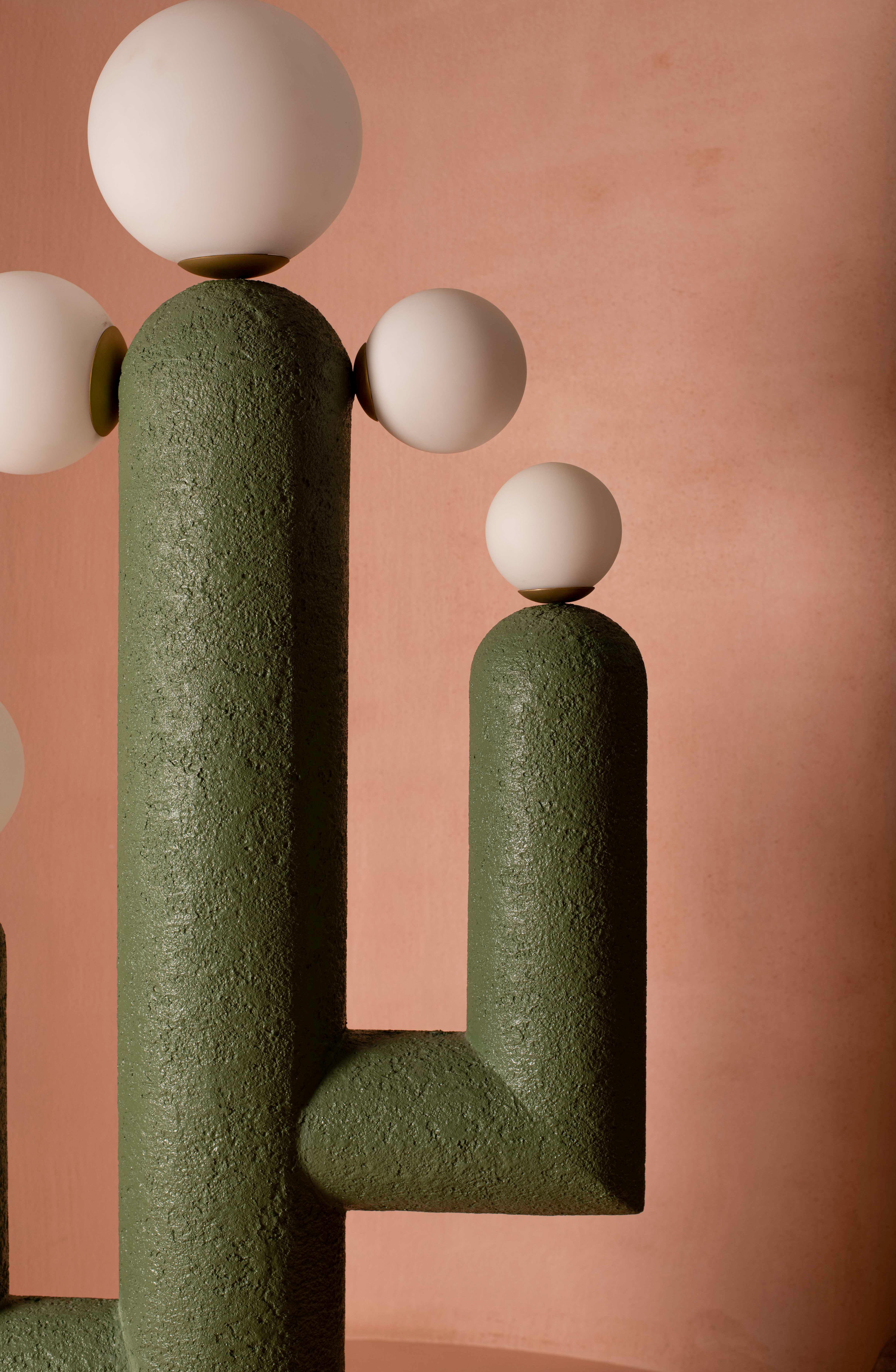 Contemporary Cactus Floor Lamp by Harshita Jhamtani Designs For Sale