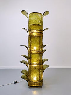 Cactus floor lamp Model LT 320 By Carlo Nason For Mazzega - Italy 1960s