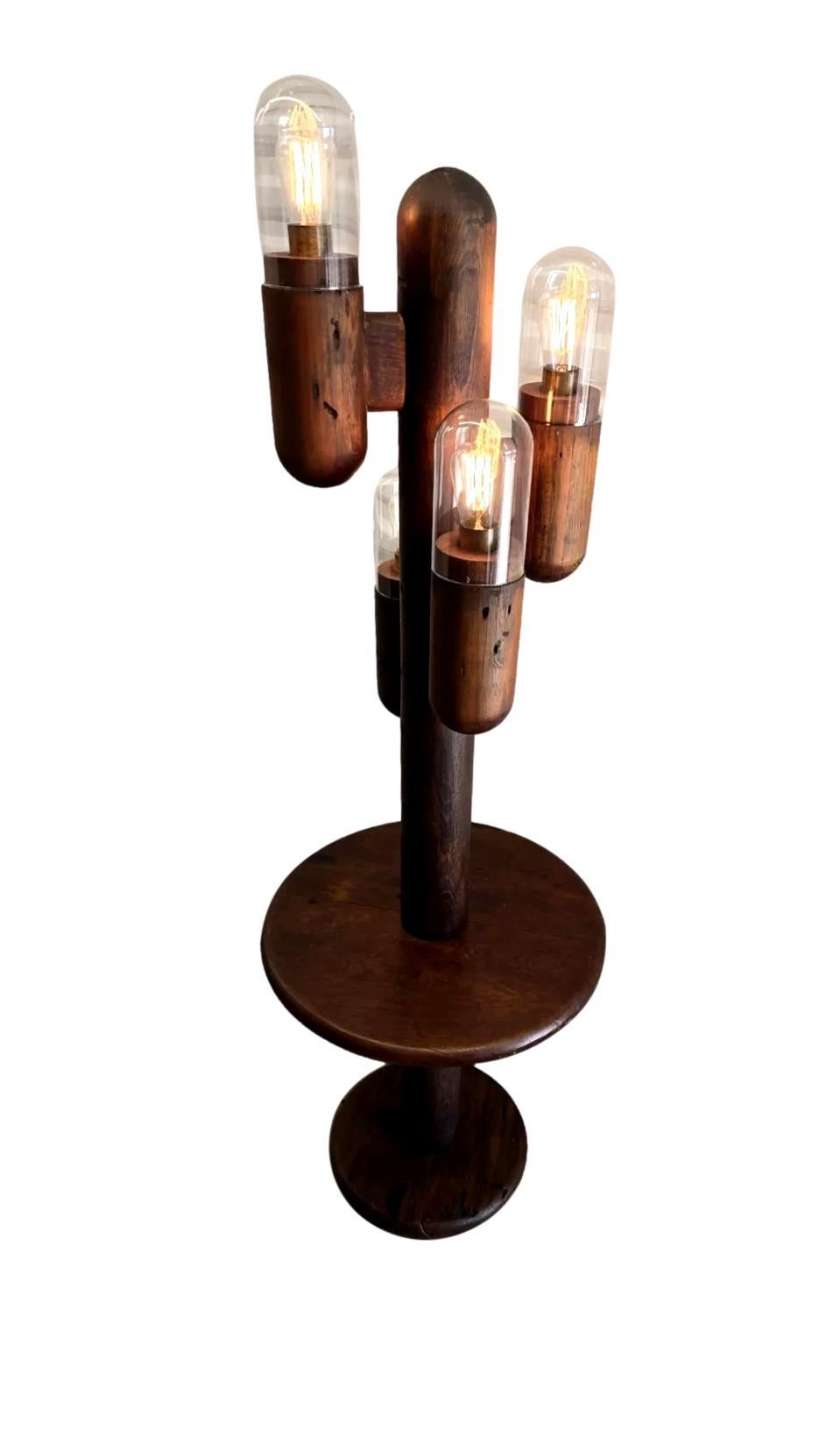 Américain Lampadaire Cactus avec étagère, années 1970, États-Unis en vente