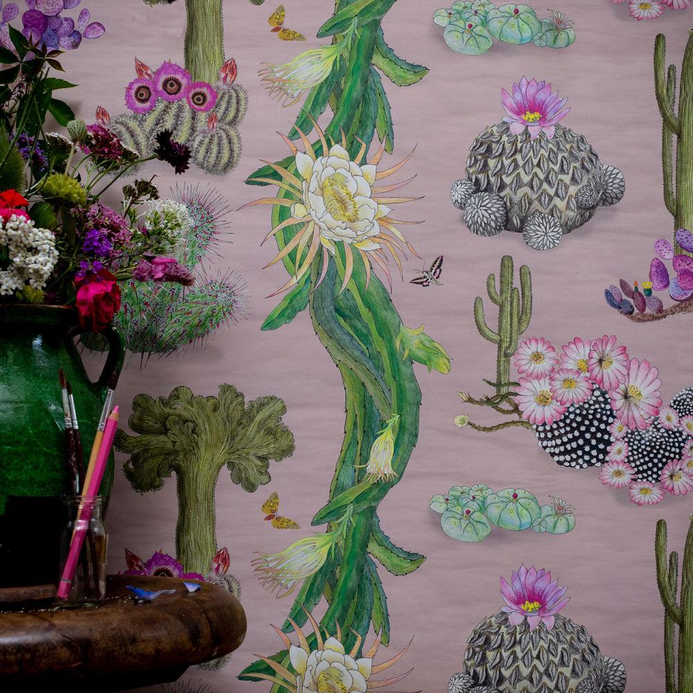 Collection: Cactus Mexicanos
Product Code: 33DF
Color: Blush
Roll dimensions: 70cm x 10m (27.6in x 10.9yards)
Area: 7sq.m (8.4 sq.yards)
Pattern repeat: Half-drop
Vertical repeat: 46.7cm (18.4in)
Wallpaper: Non-woven 147gsm Uncoated
Fire