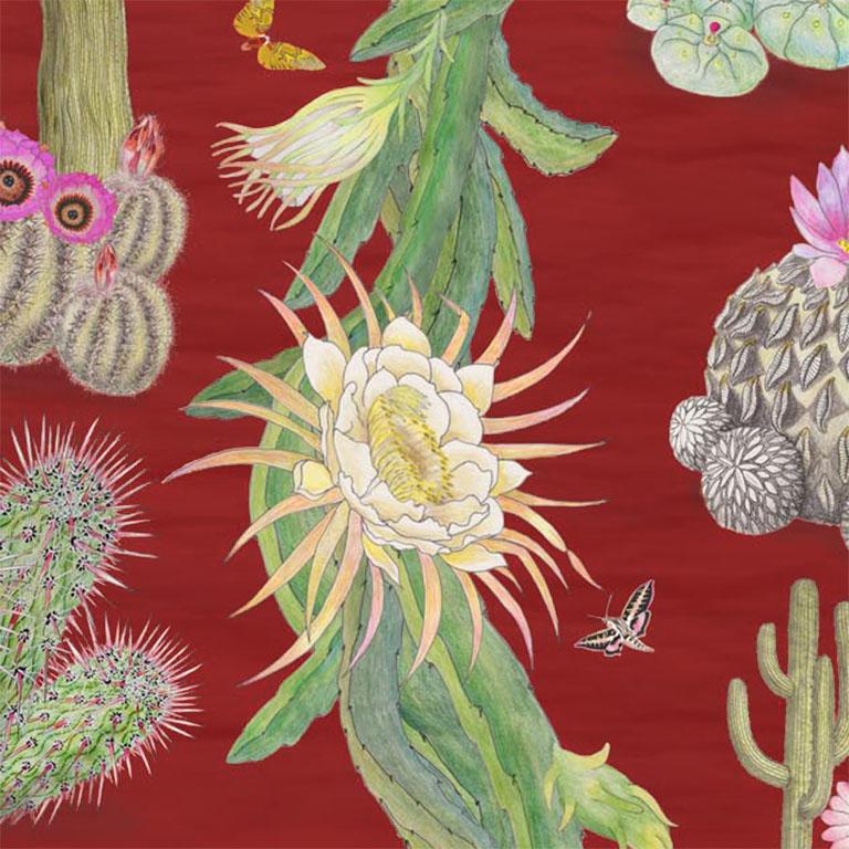 Mexikanische Kaktus-Teppiche in Sangre Botanical (Englisch) im Angebot