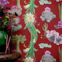Cactus Mexicanos in Sangre Botanical Wallpaper
