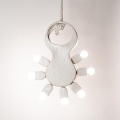 Cactus Pendant Lamp by J Schatz Studio, Hand-Crafted Stoneware