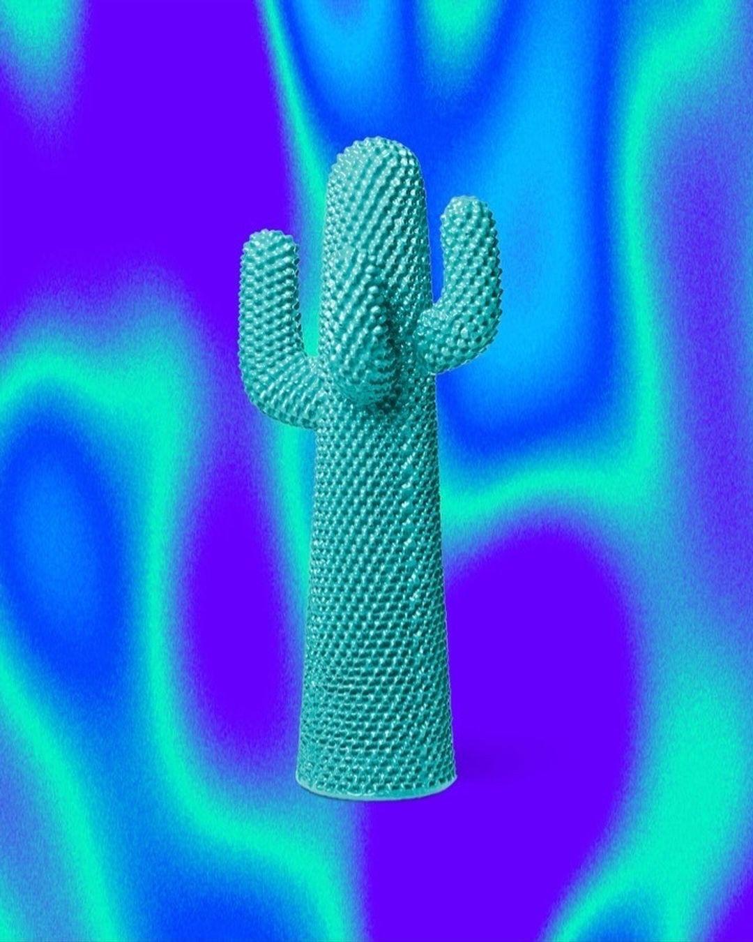 Polistirene Scultura di cactus Gammablue di Gufram in vendita