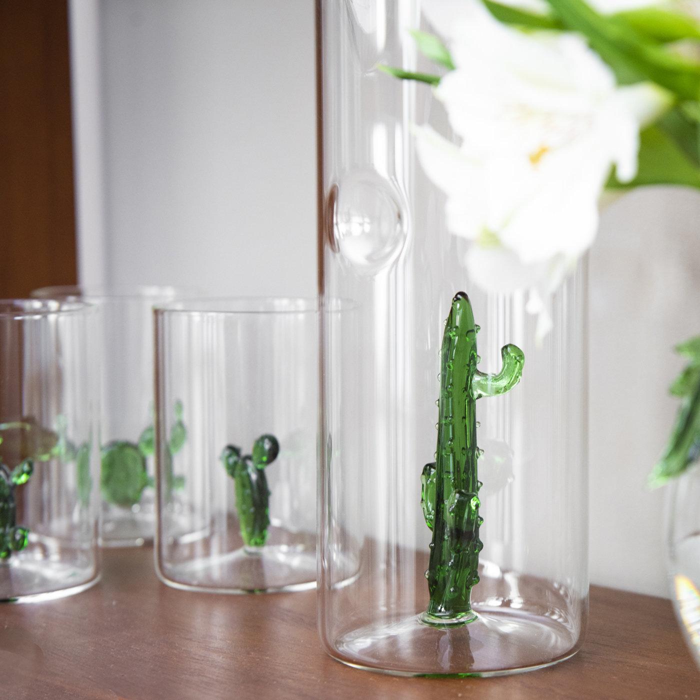 Cactus Set of 4 Glasses and Pitcher In New Condition For Sale In Milan, IT