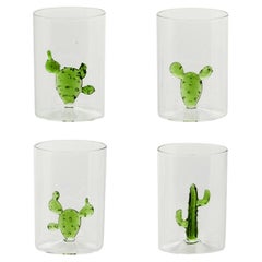 Set aus 4 Gläsern, Cactus
