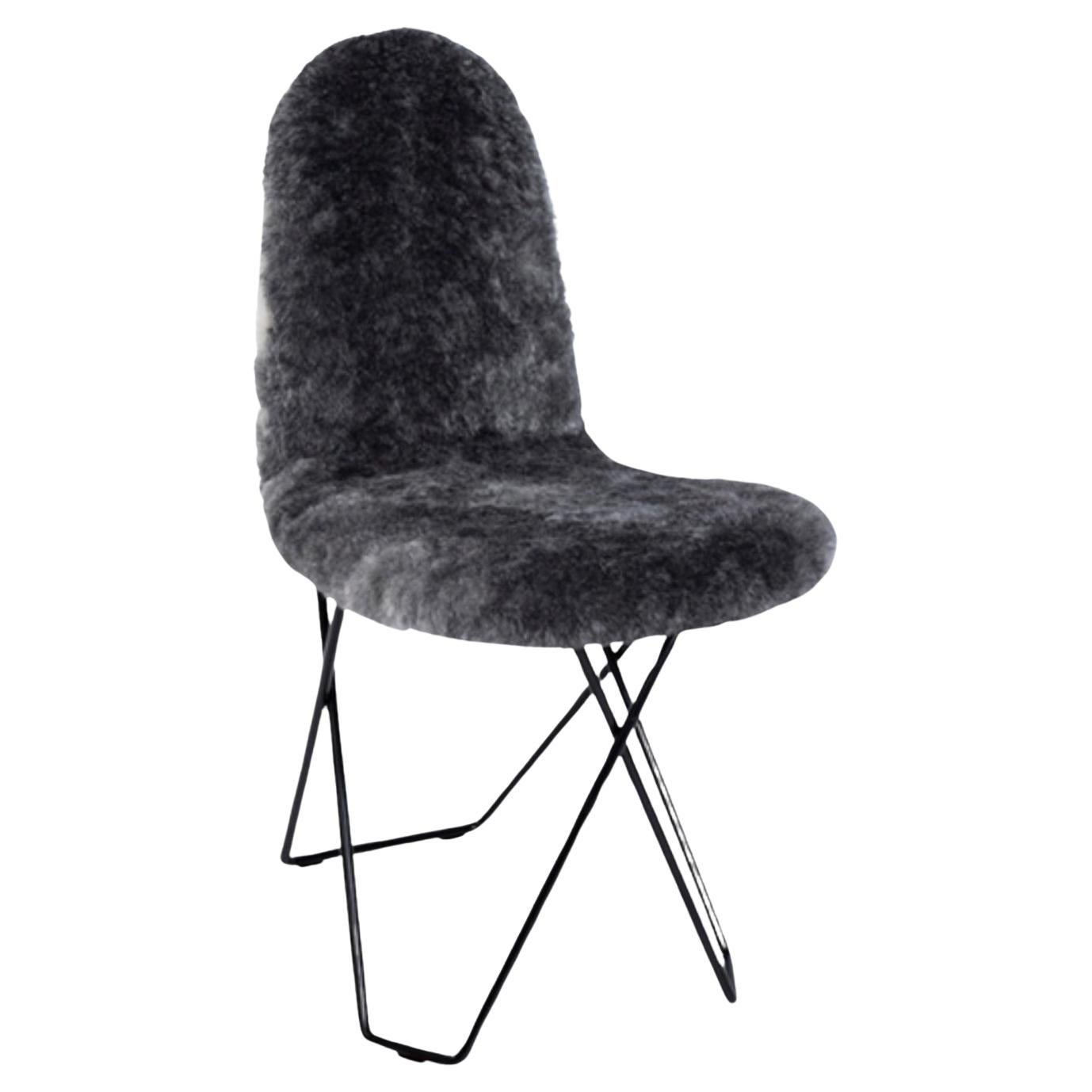 Cactus Sheepskin Dining Chair by Cuero Design