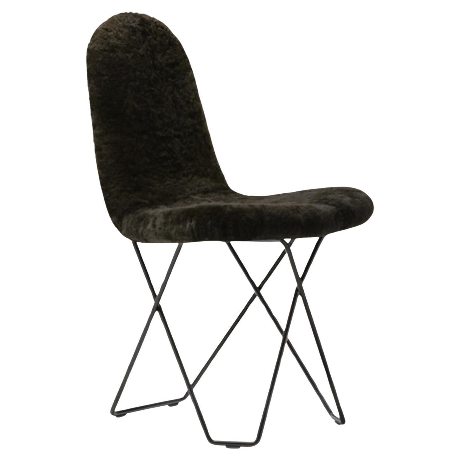 Cactus Sheepskin Dining Chair by Cuero Design