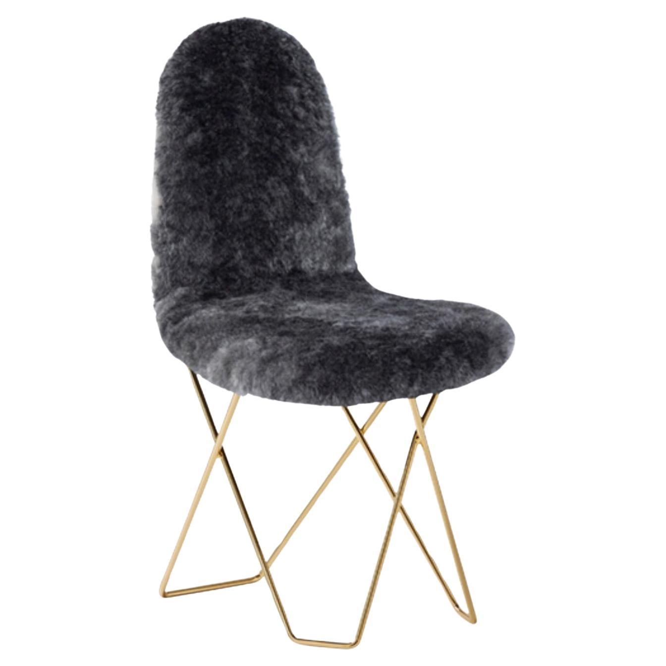 Cactus Sheepskin Dining Chair by Cuero Design