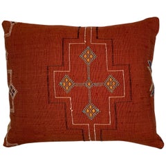 Cactus Silk Red Pillow