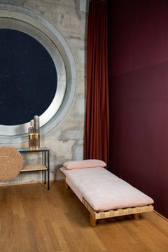 Cactus Small Smoky Grey Polished Brass Table Lamp by Pulpo