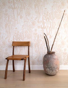 Designer-Tapete „Champagne Pink and White“, Kaktus Spirit in Fuzz