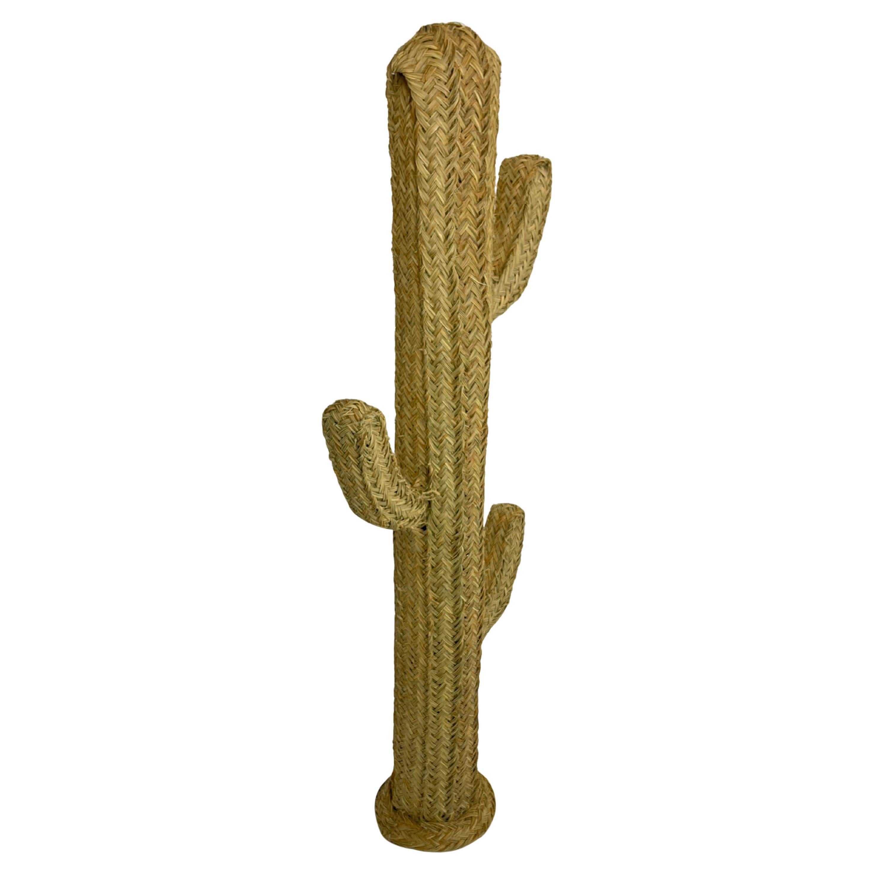 "Cactus" Straw Coat Hanger, 1970s For Sale