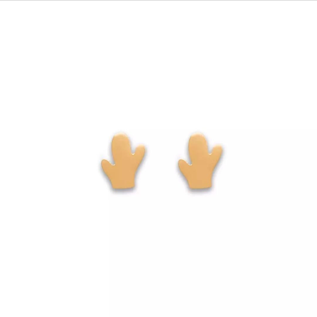 Women's or Men's Cactus Studs Earring 14k Solid Gold Cute Cactus Dainty Studs Birthday Presents. For Sale