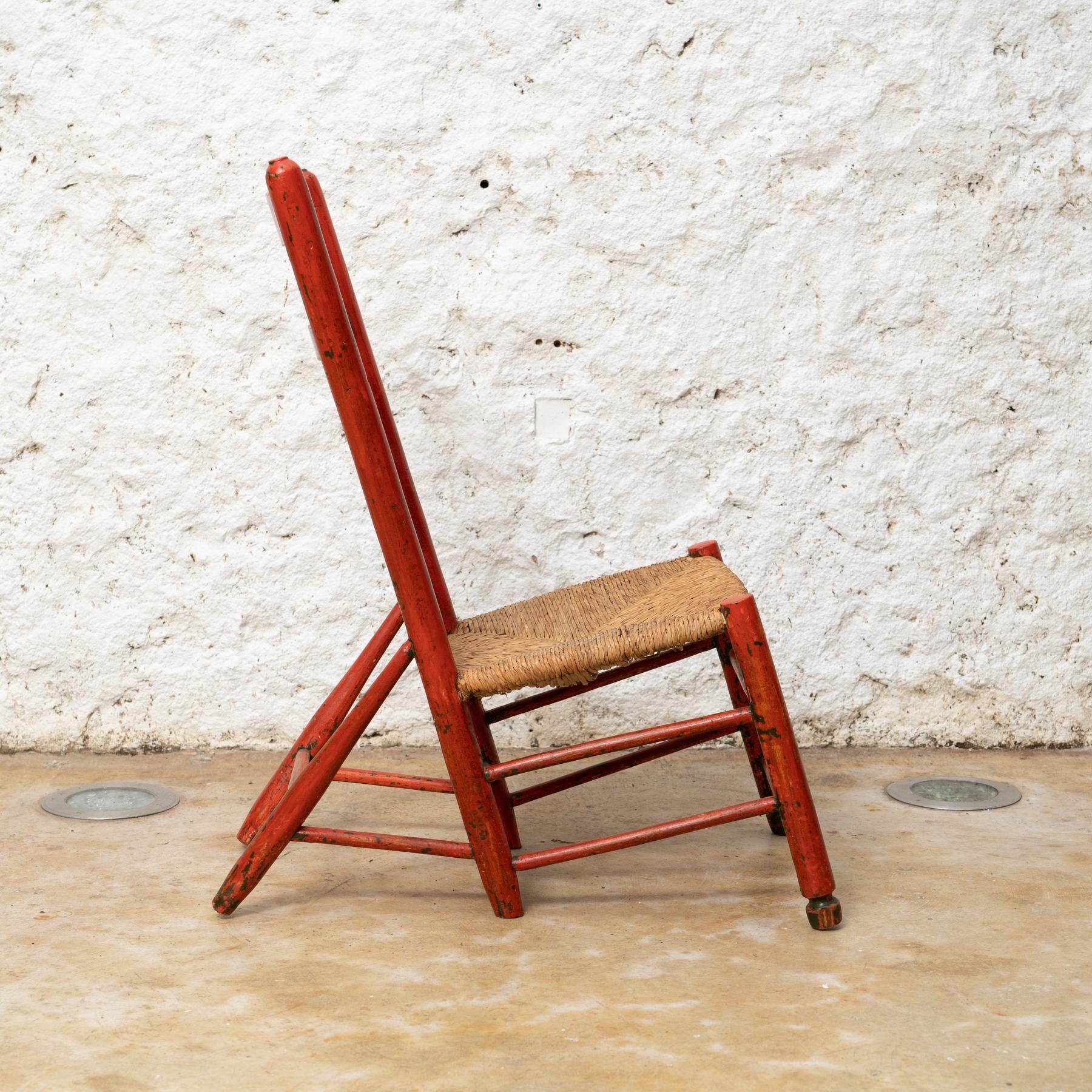 Mid-Century Modern Cadaqués Heritage: Salvador Dali's Beloved Traditional Chair, circa 1930 For Sale