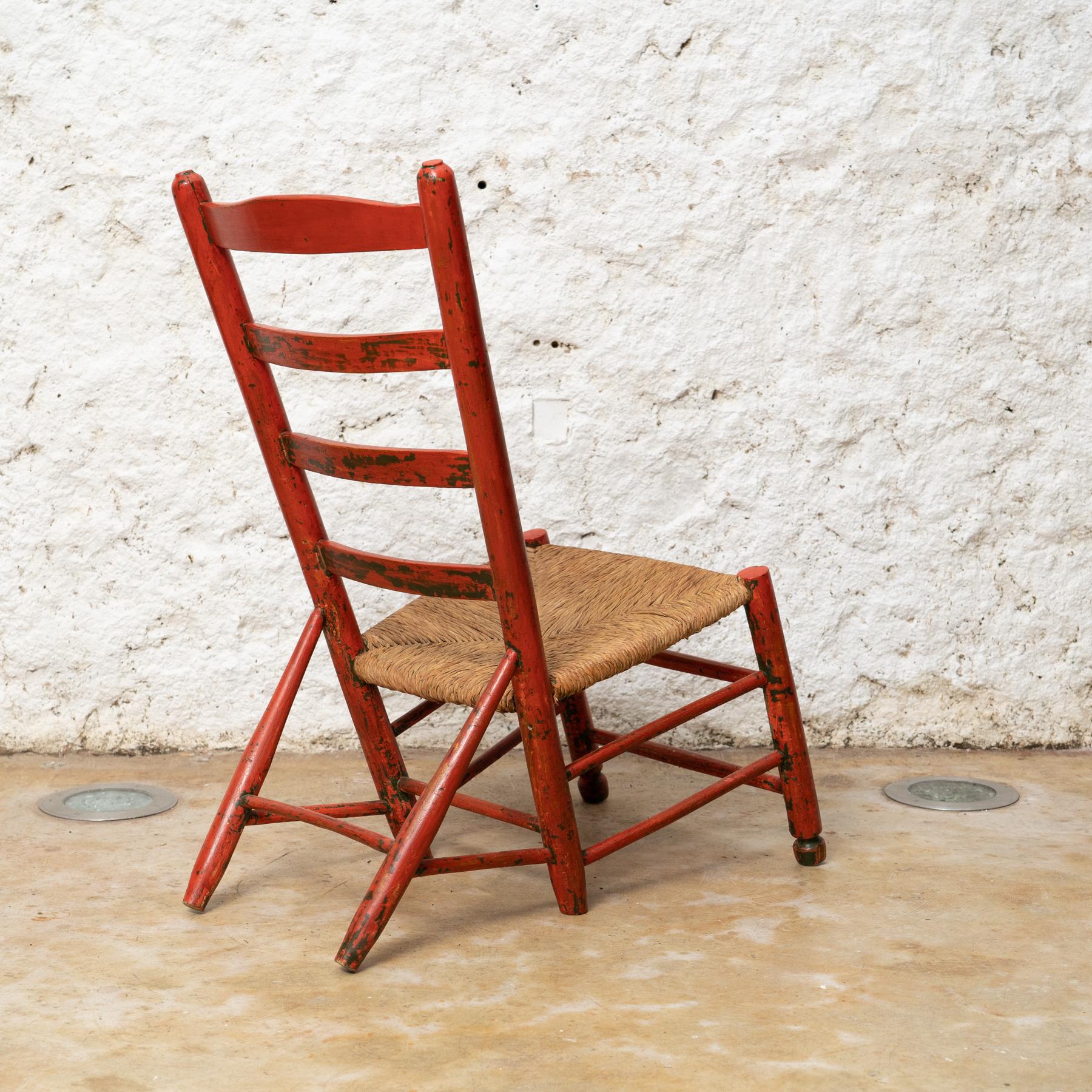 Spanish Cadaqués Heritage: Salvador Dali's Beloved Traditional Chair, circa 1930 For Sale