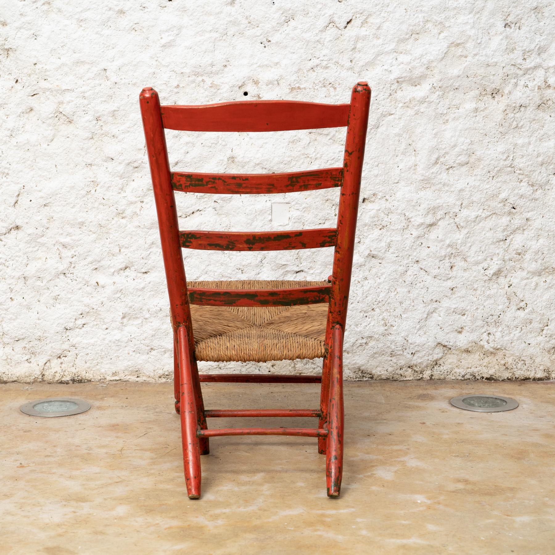 Cadaqués Heritage: Salvador Dali's Beloved Traditional Chair, circa 1930 In Good Condition For Sale In Barcelona, ES