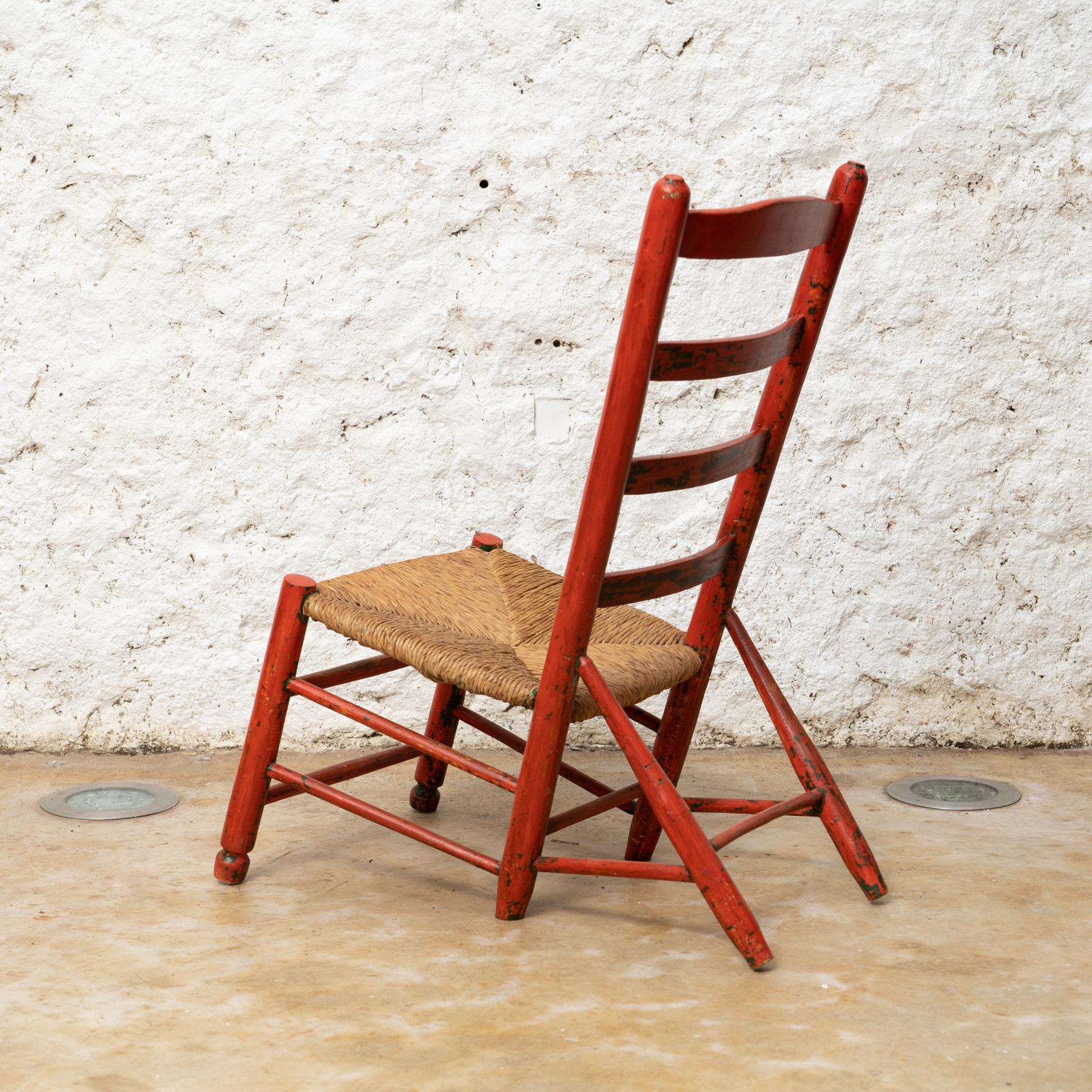 Mid-20th Century Cadaqués Heritage: Salvador Dali's Beloved Traditional Chair, circa 1930 For Sale