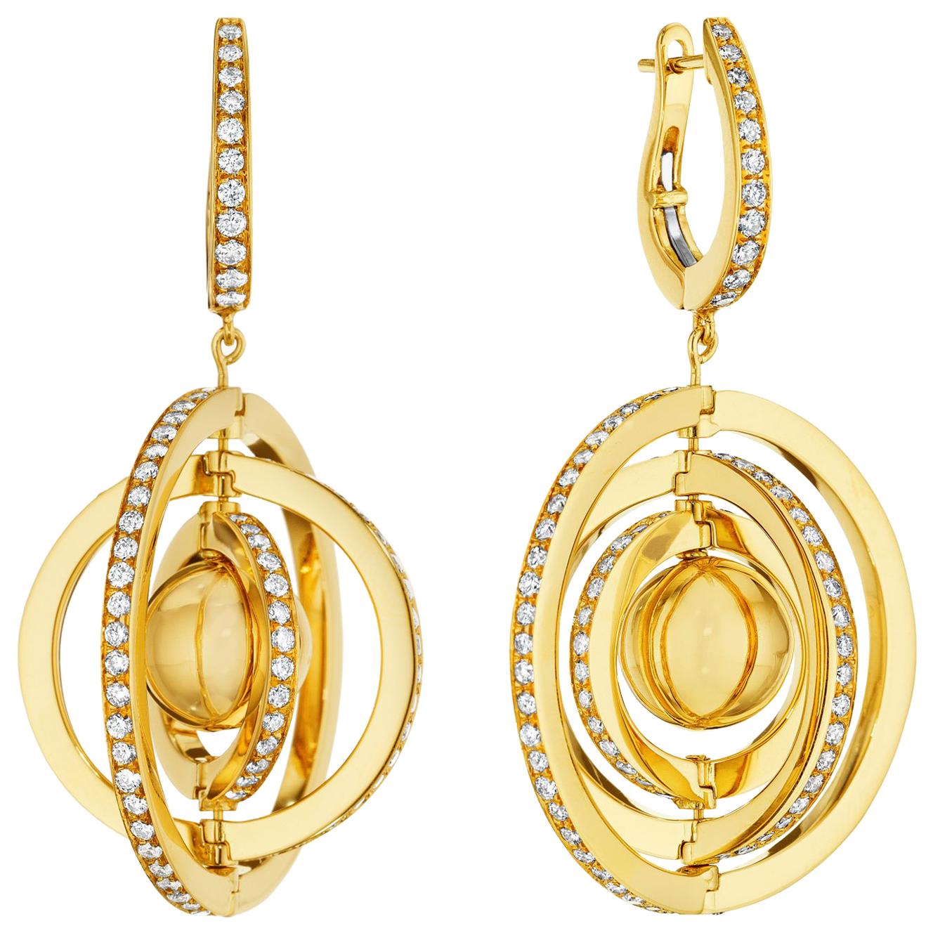 Gold Duality Earrings main image 1
