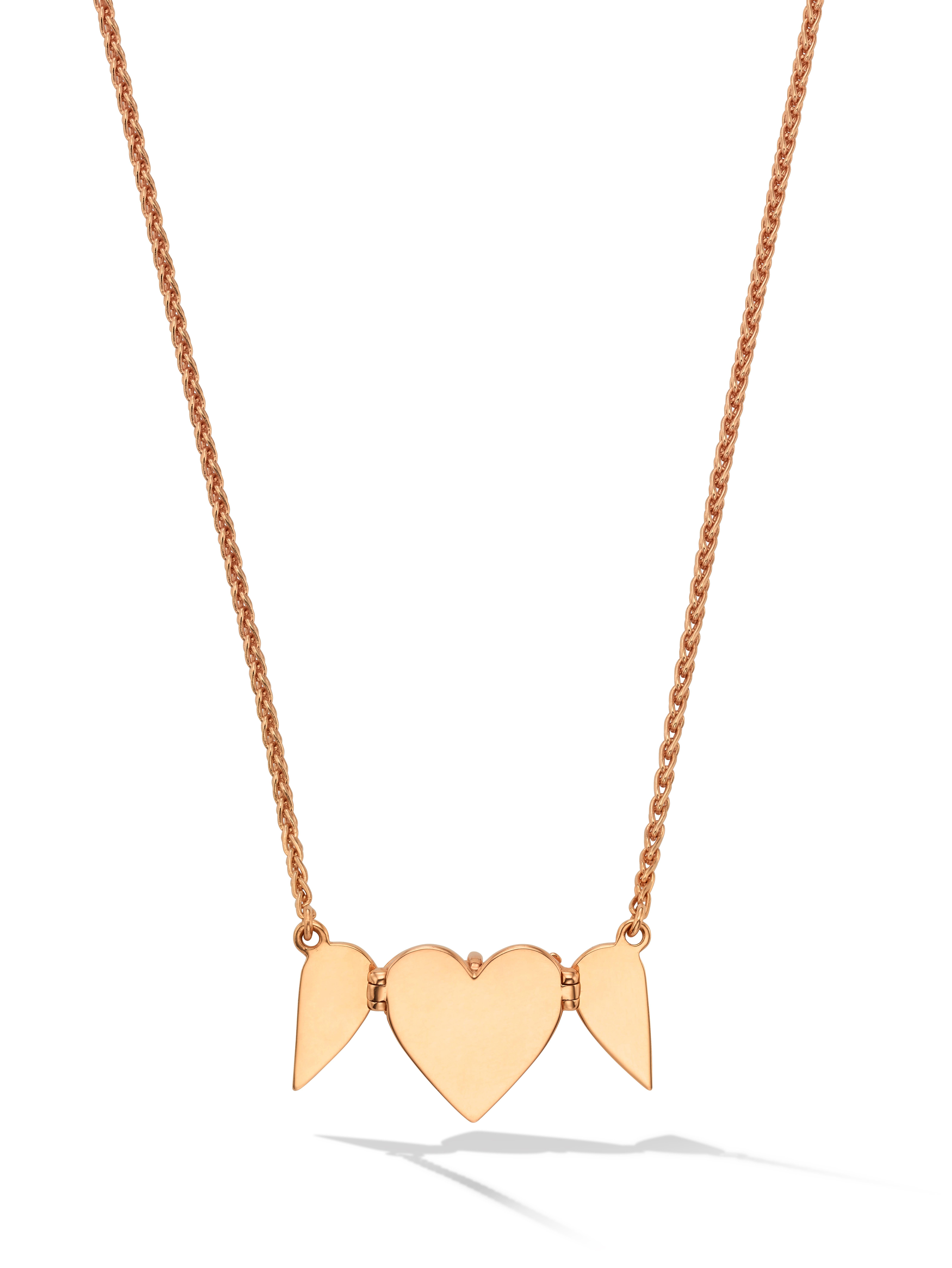 Cadar Endless Necklace, 5 Hearts, 18 Karat Rose Gold In New Condition In New York, NY