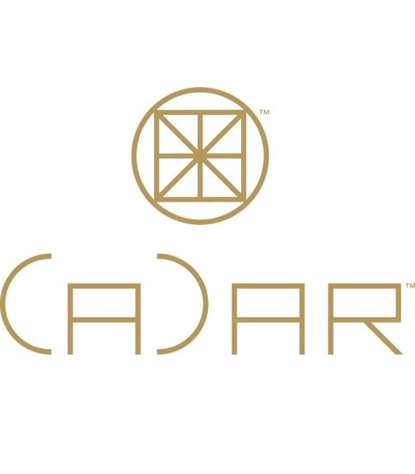 Modern CADAR Trio Stud Earrings, 18K Yellow Gold and White Diamond