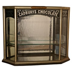 Antique Cadbury’s Art Deco Display Cabinet, Art Deco Crome  This small but Charming 