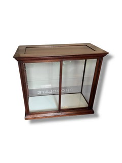 Cadburys Chocolate Counter Top Sweet Shop Glass Fronted Display Cabinet