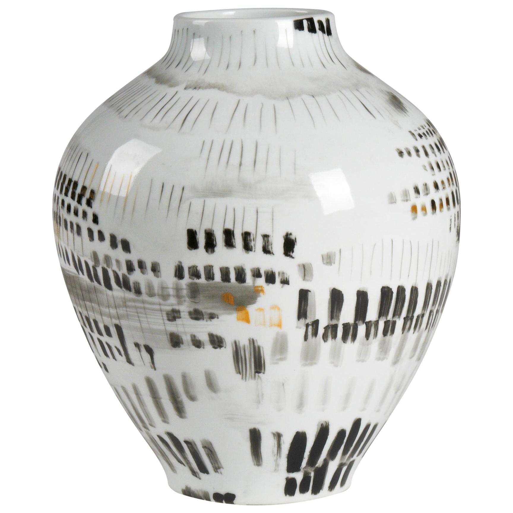 Cade Decorative Abstract Vase in Porcelain by CuratedKravet
