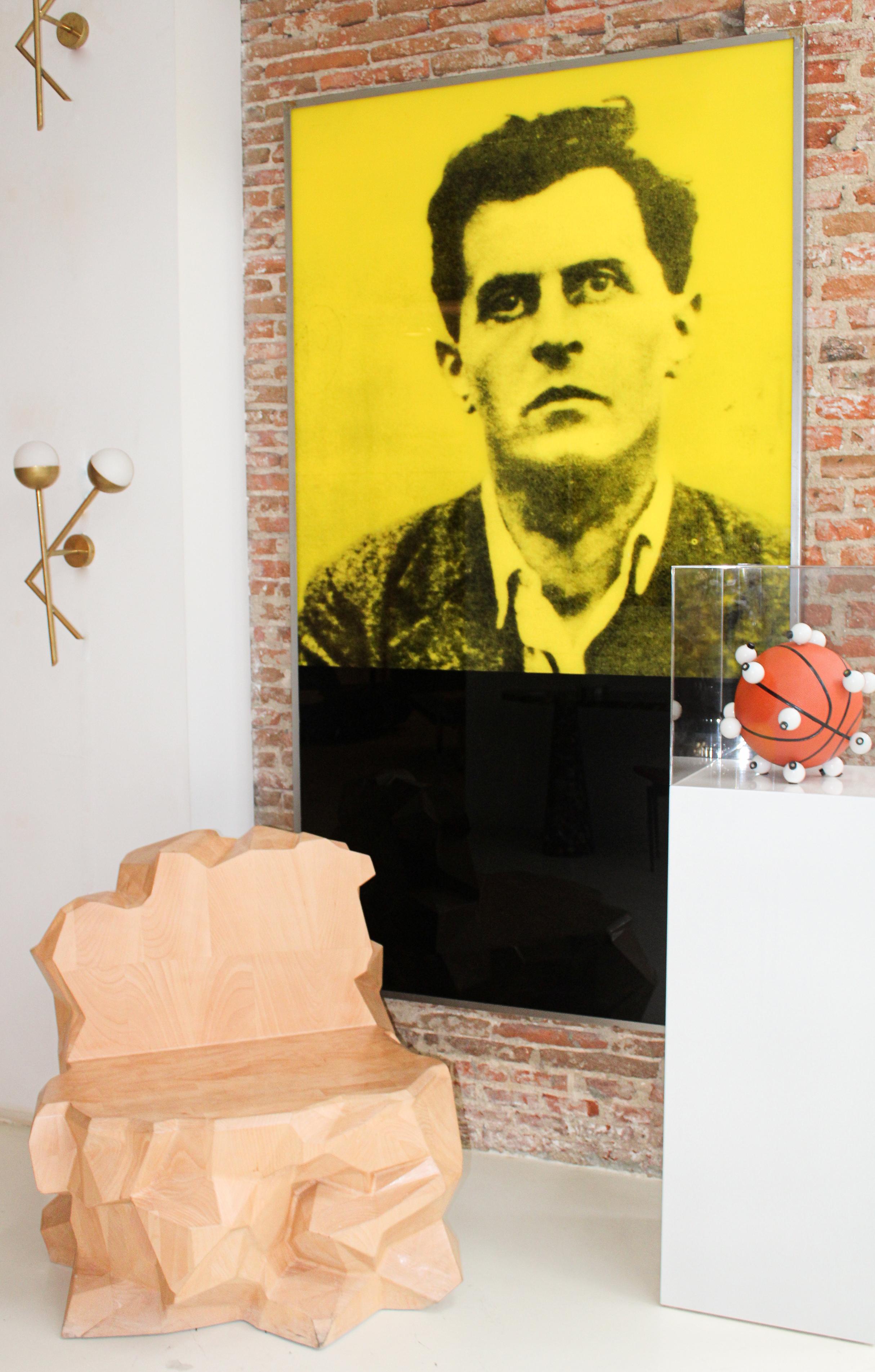 Portuguese Cadium Yellow Light (Wiitg) Photography, Leonel Moura, 1990 For Sale