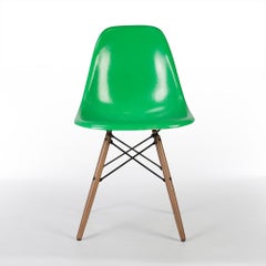 Cadmium Green Herman Miller Eames DSW Dining Side Shell Chair