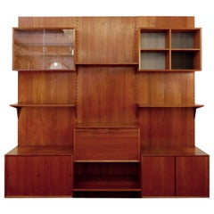 Cado Modular Shelving System Wall Unit by Poul Cadovius, 1960s, Denmark