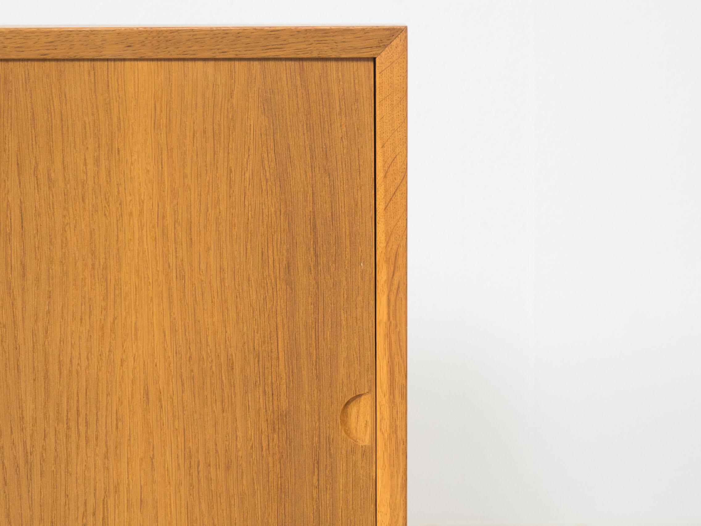 20th Century  Cado Oak Sliding Door Cabinet, Poul Cadovius