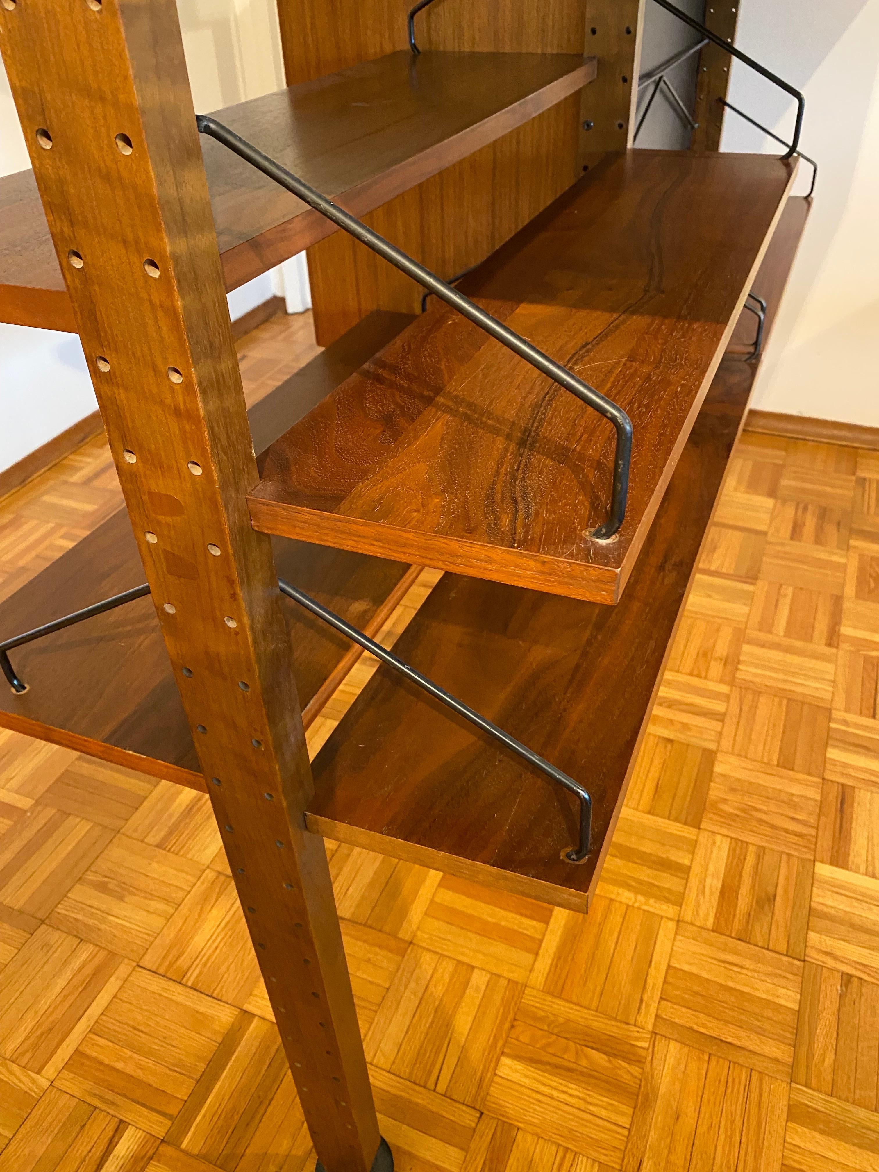 Glass Cado Room Divider/ Shelf by Poul Cadovius Royal System Denmark