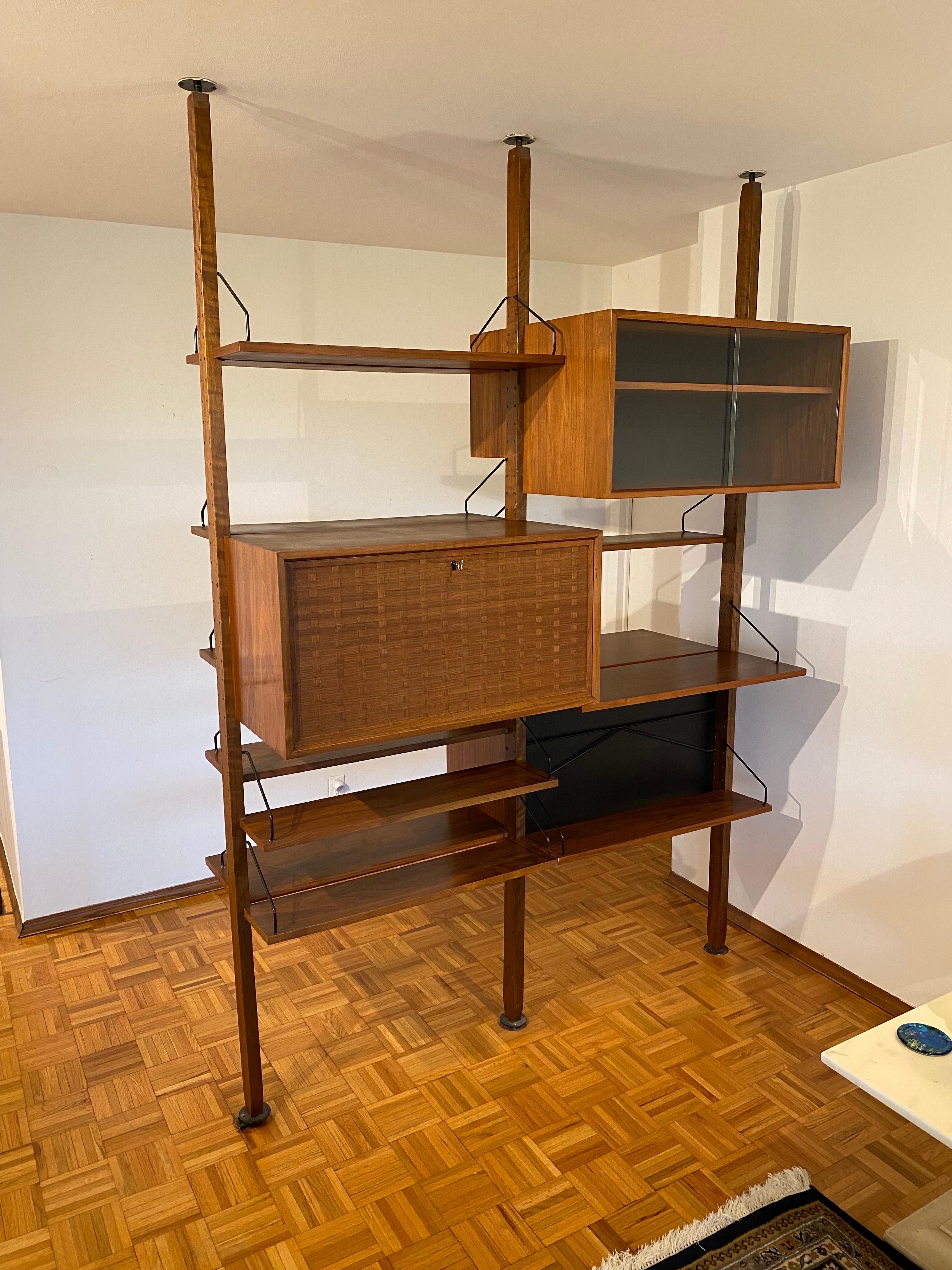 Cado Room Divider/ Shelf by Poul Cadovius Royal System Denmark 3