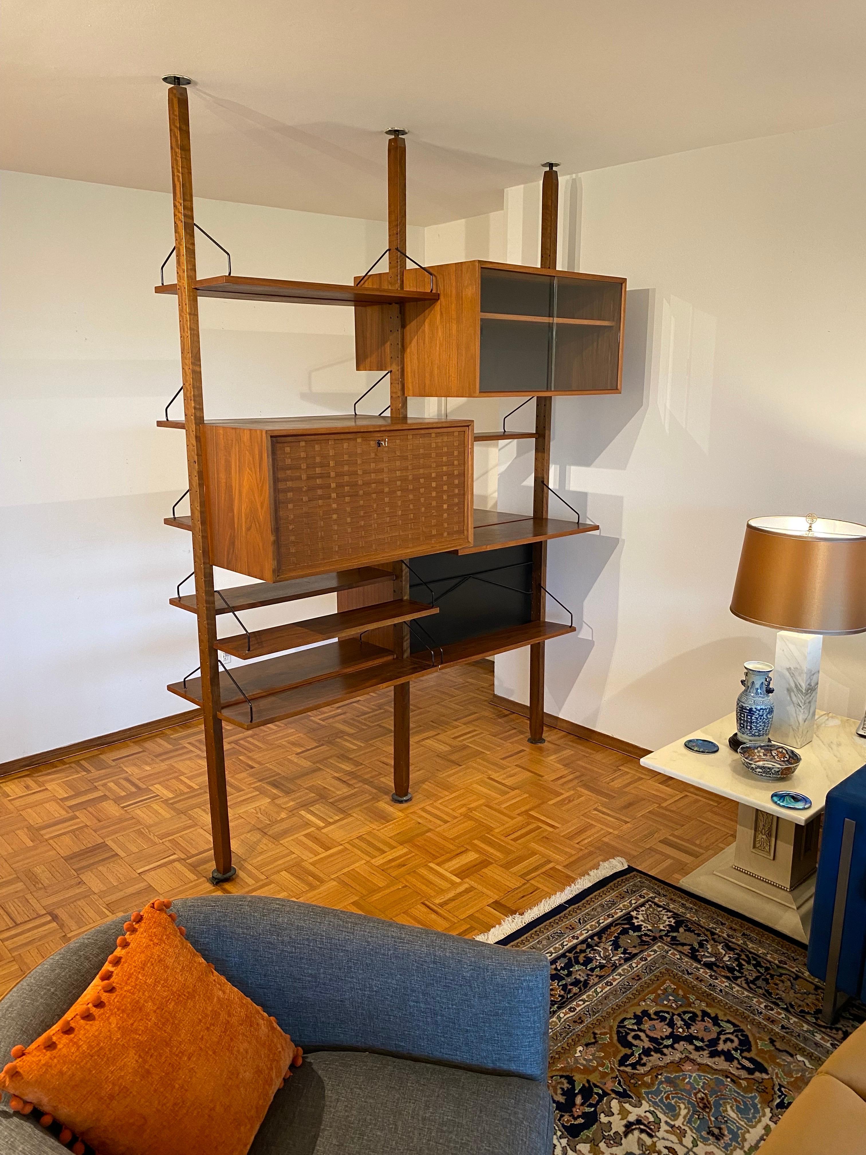 Cado Room Divider/ Shelf by Poul Cadovius Royal System Denmark 4