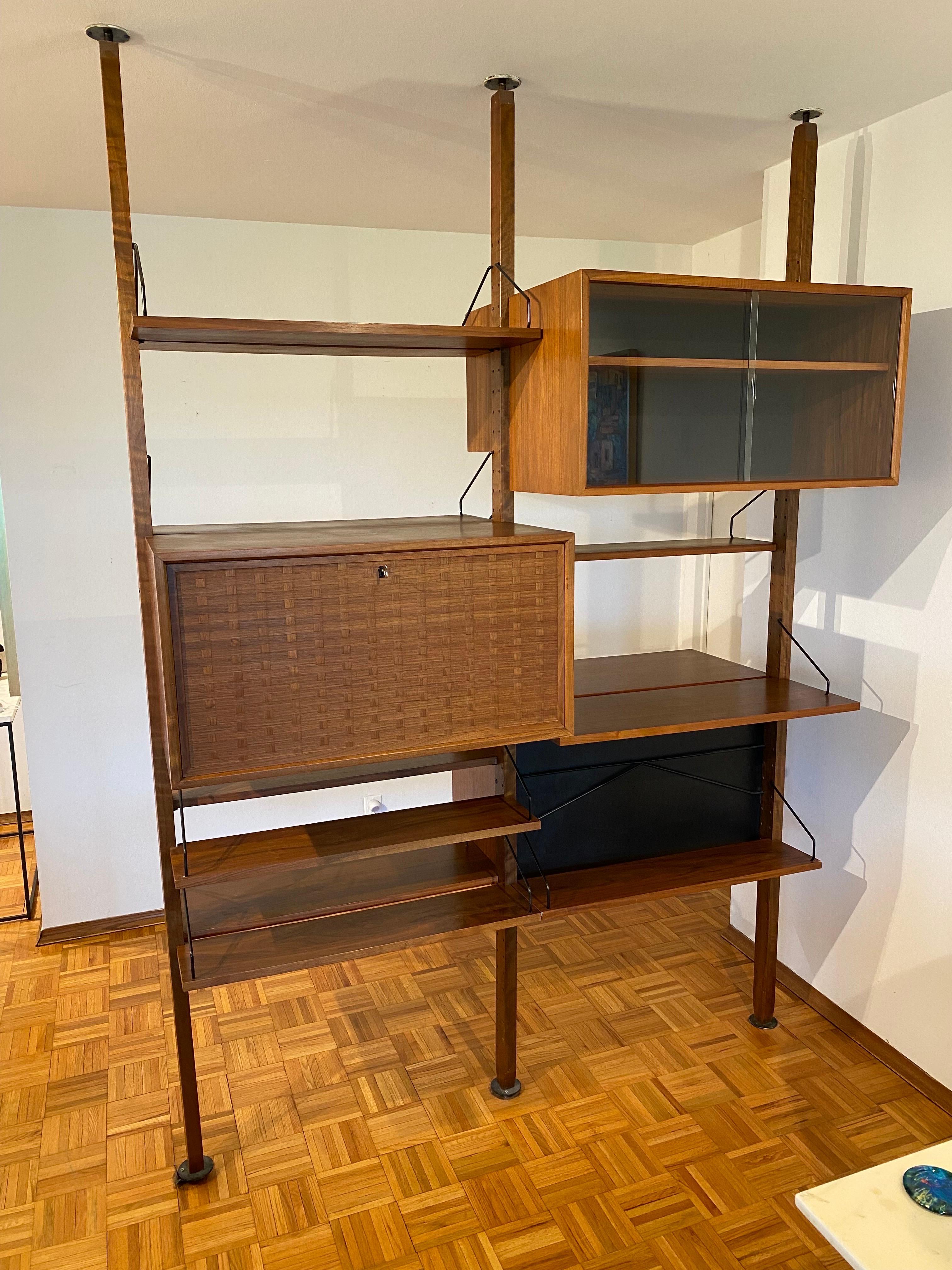 Cado Room Divider/ Shelf by Poul Cadovius Royal System Denmark 5