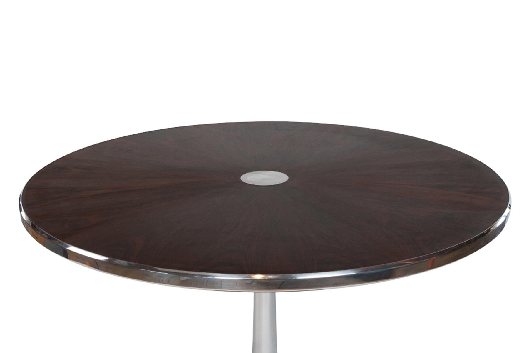 Mid-Century Modern Cado Midcentury Danish Rosewood Table with Tulip Base For Sale