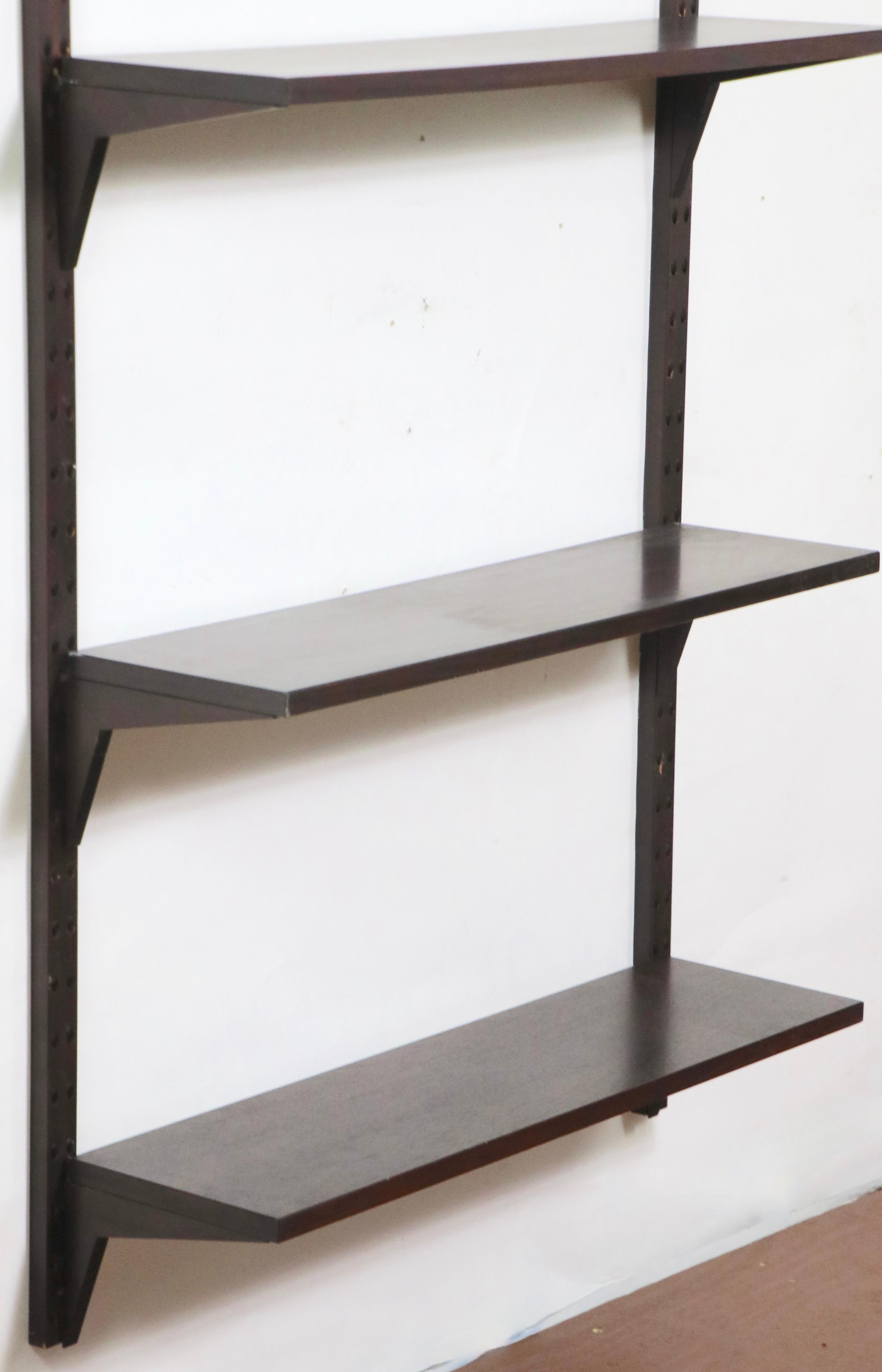 Scandinavian Modern Cado Wall Unit Shelves in Rosewood by Poul Cadovius