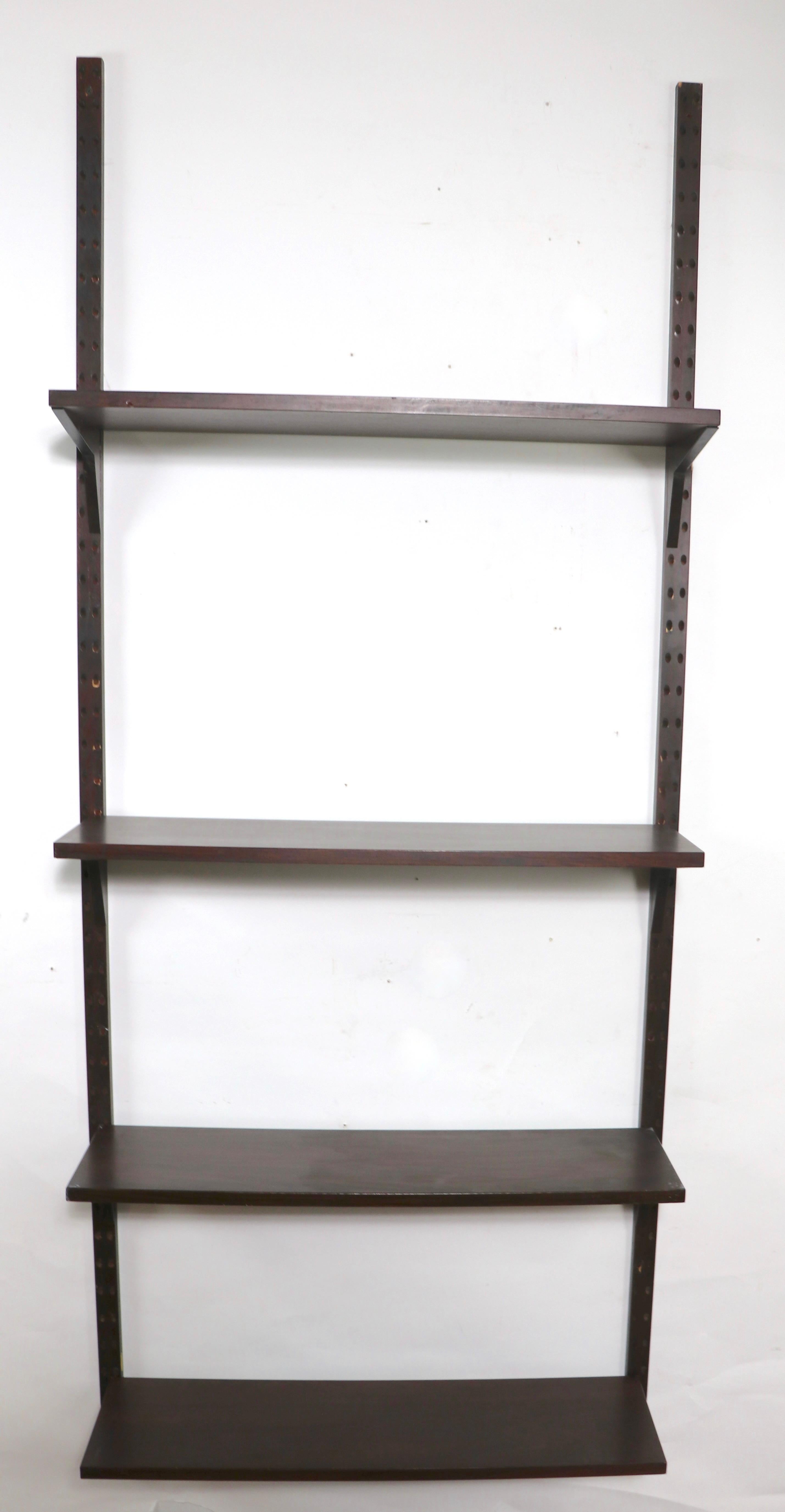 Cado Wall Unit Shelves in Rosewood by Poul Cadovius In Good Condition In New York, NY