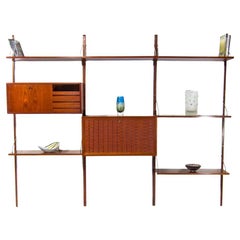 Cado Wall Unit System in Teak by Poul Cadovius, Danish Mid Century 1950’s