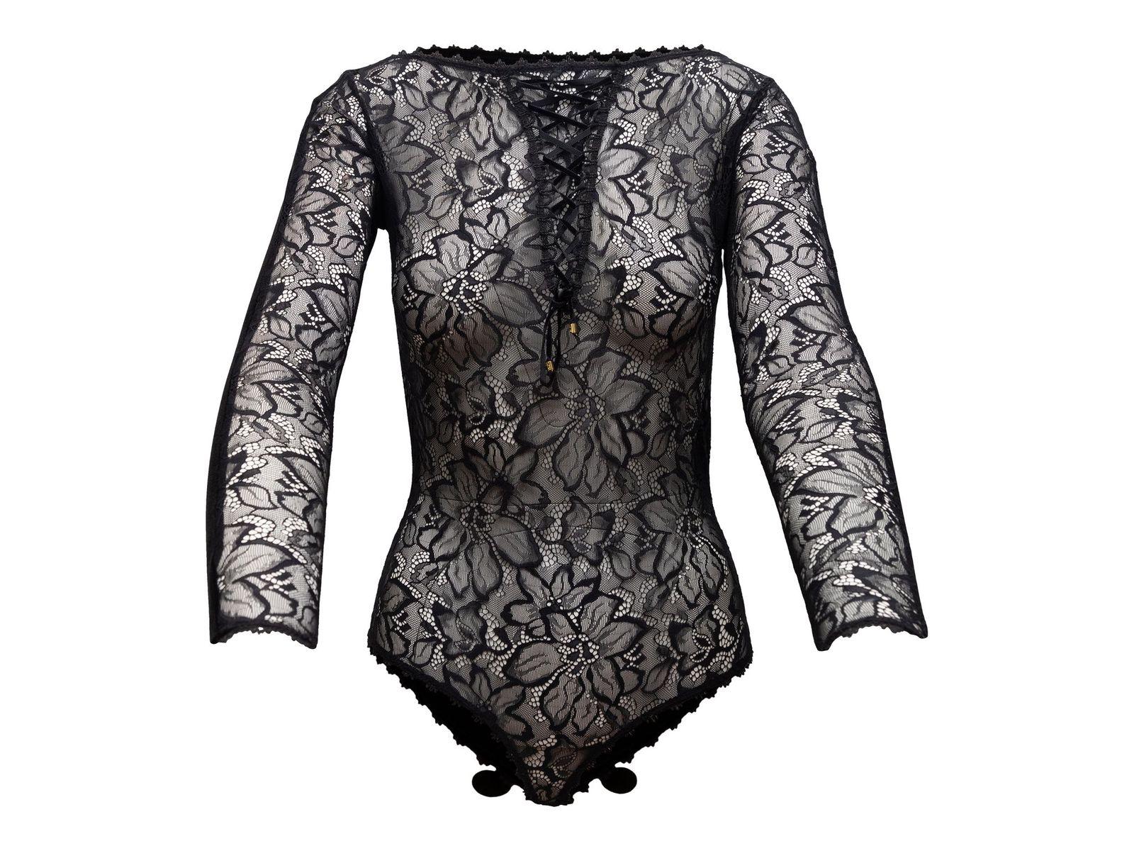 black velvet long sleeve bodysuit
