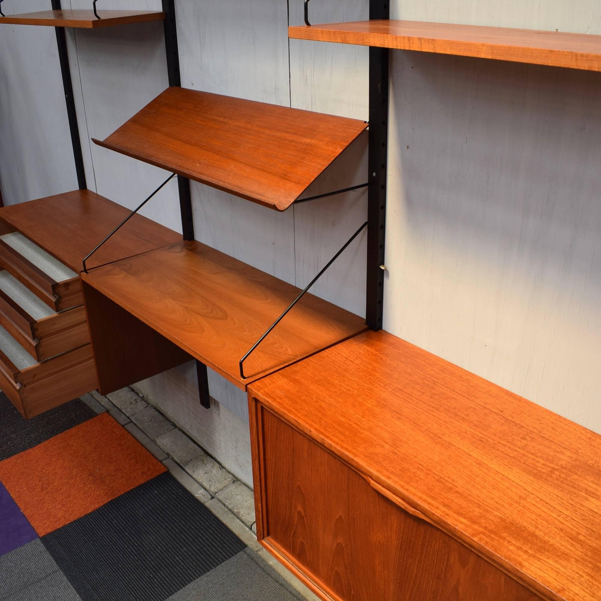 Cadovius Royal Modular Wall Unit in Teak, 1950s 1