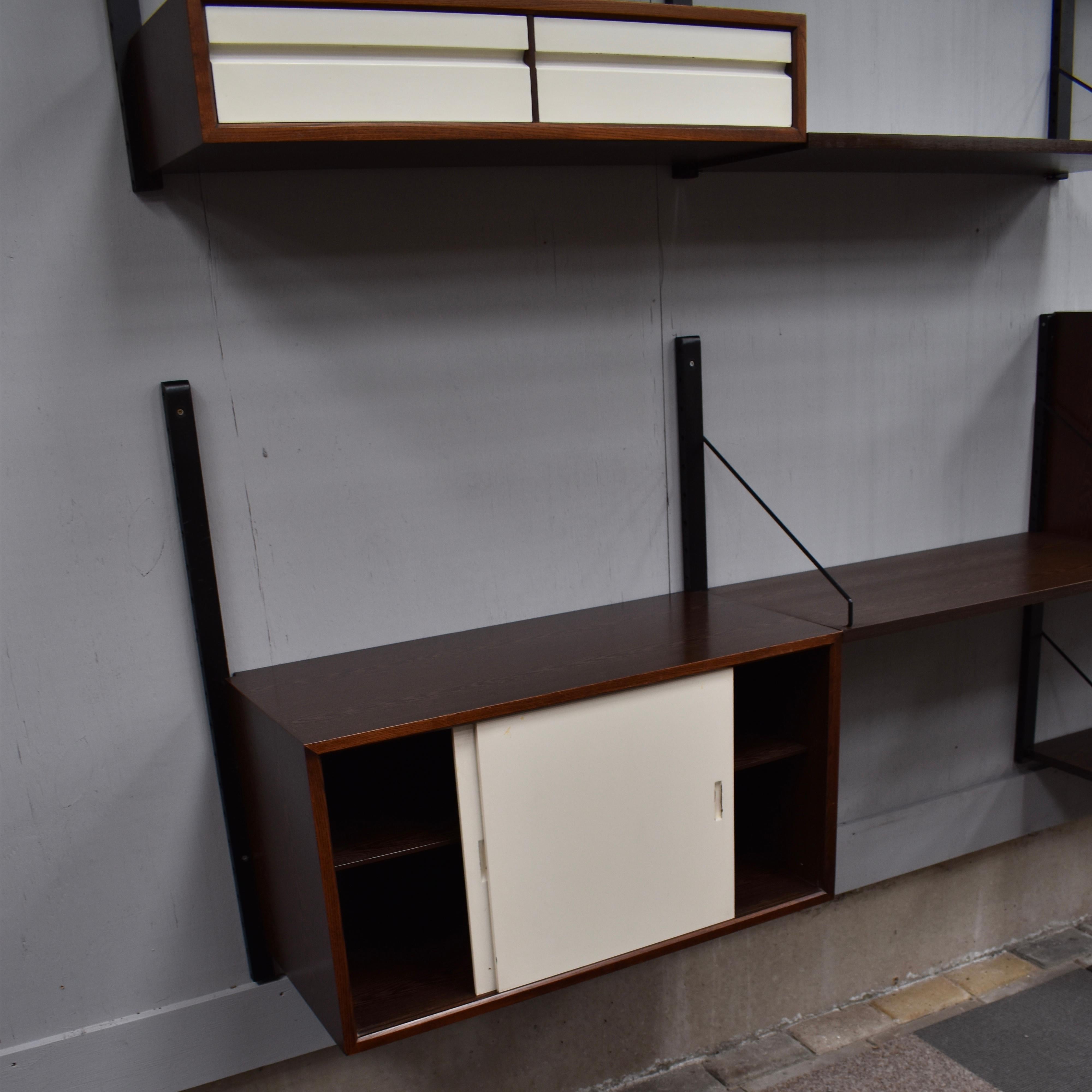 Cadovius Royal Wall Unit in Wenge, Denmark, circa 1960 3