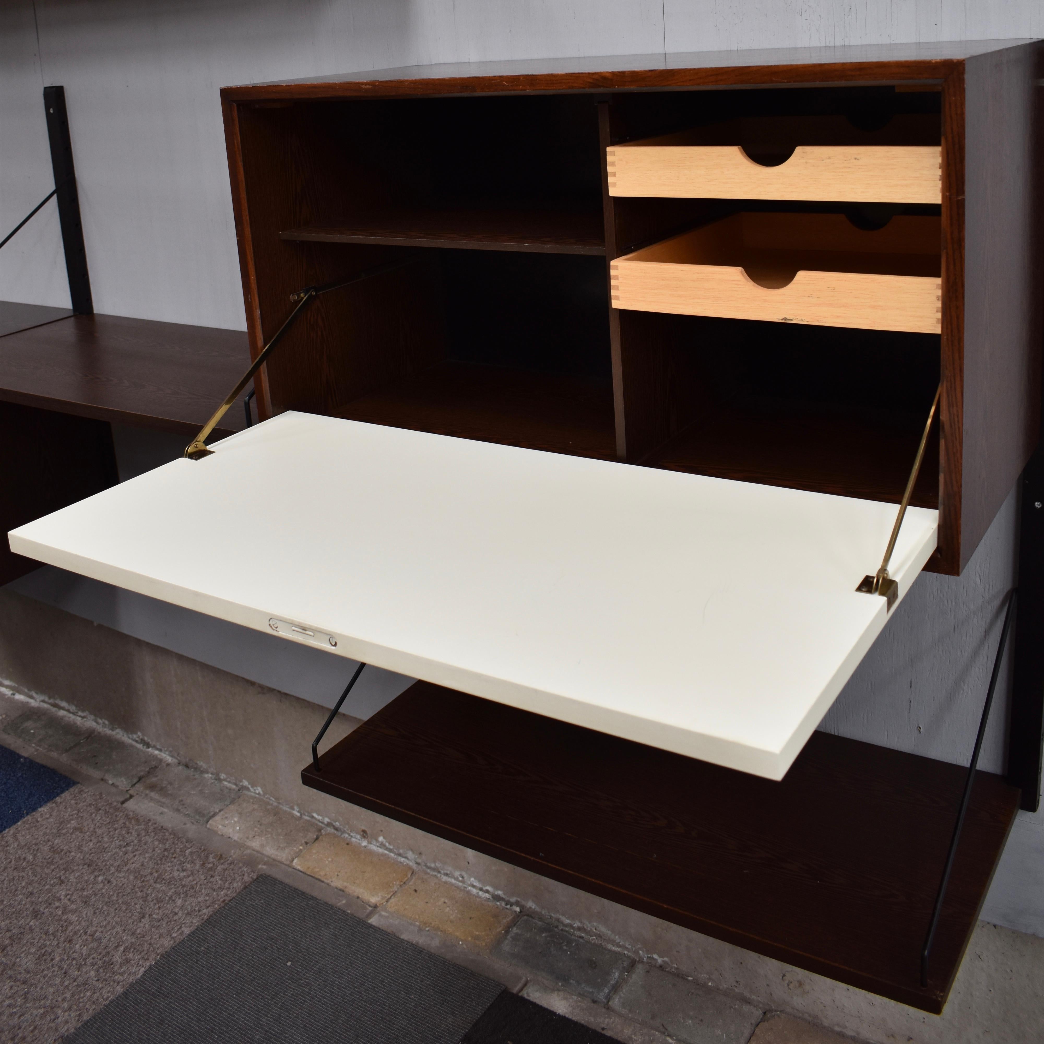 Cadovius Royal Wall Unit in Wenge, Denmark, circa 1960 5