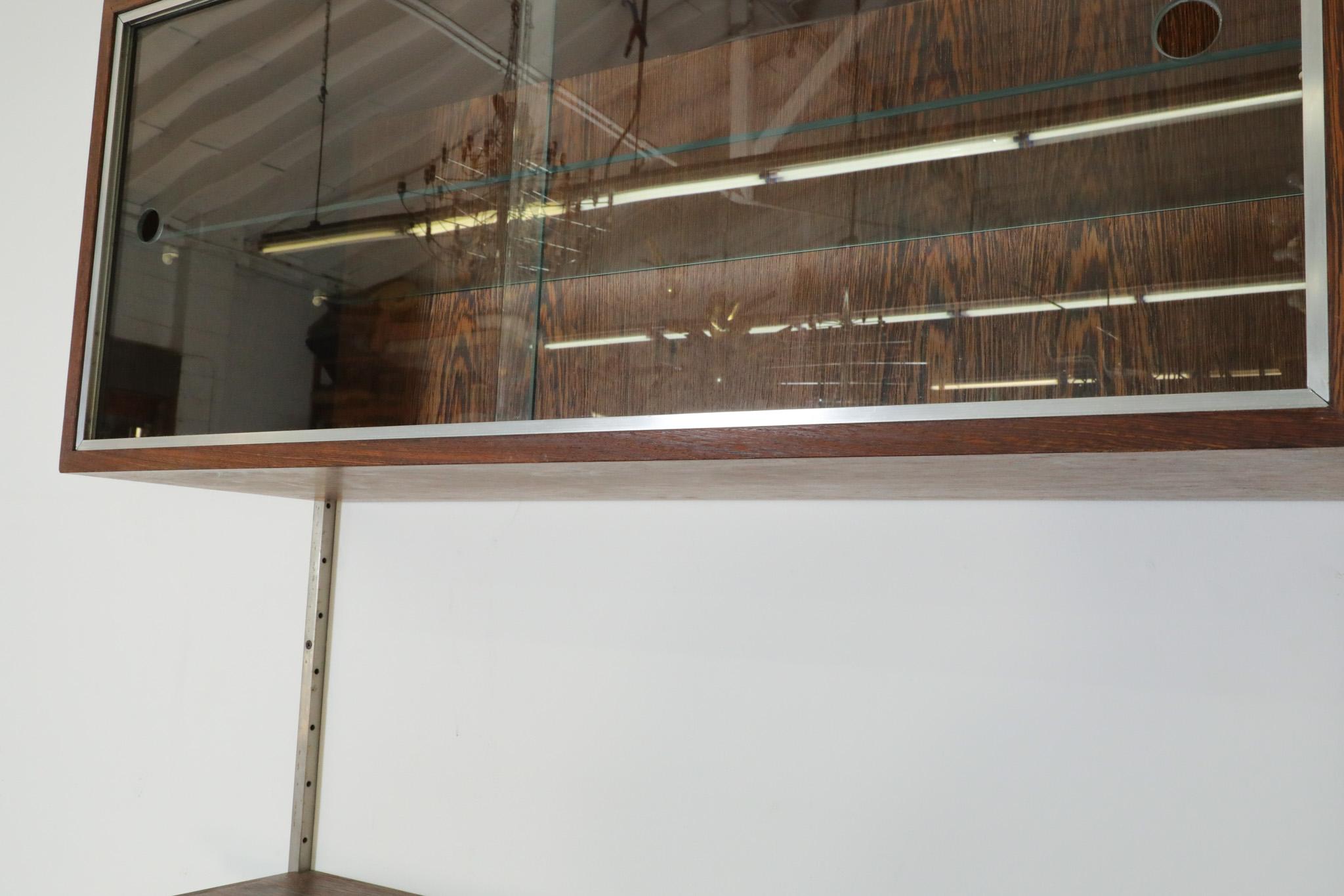 Mid-Century Cadovius Style Wenge Wall Mount Shelving System 12