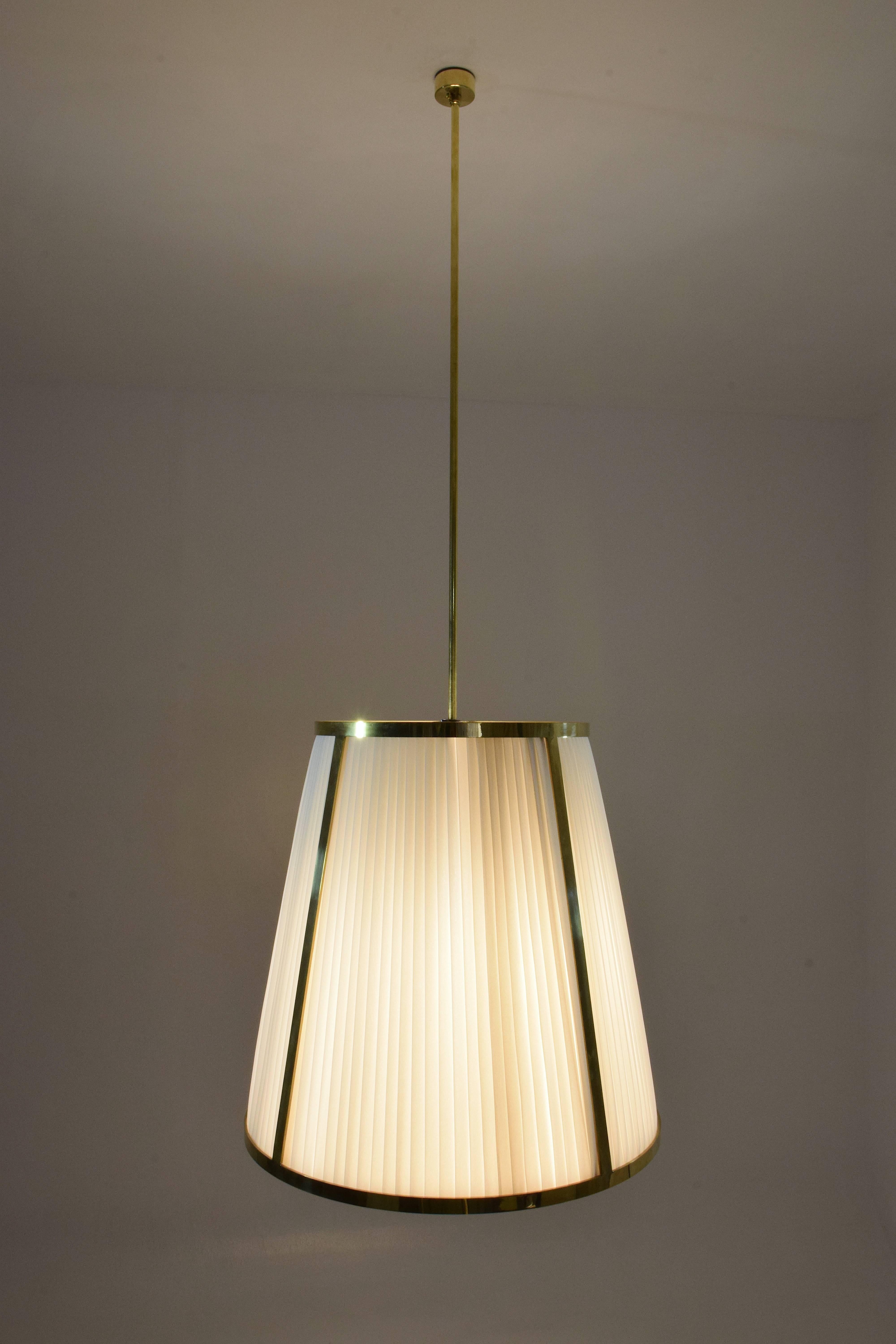 Contemporary Caeli-S1 Monumental Brass Pendant Light, Flow Collection For Sale