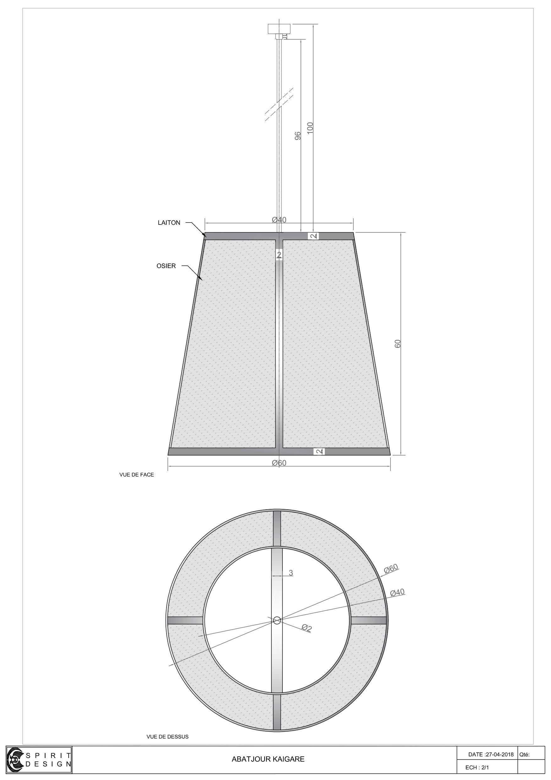 Lampe à suspension monumentale Caeli-W en acier et rotin, collection Flow en vente 9