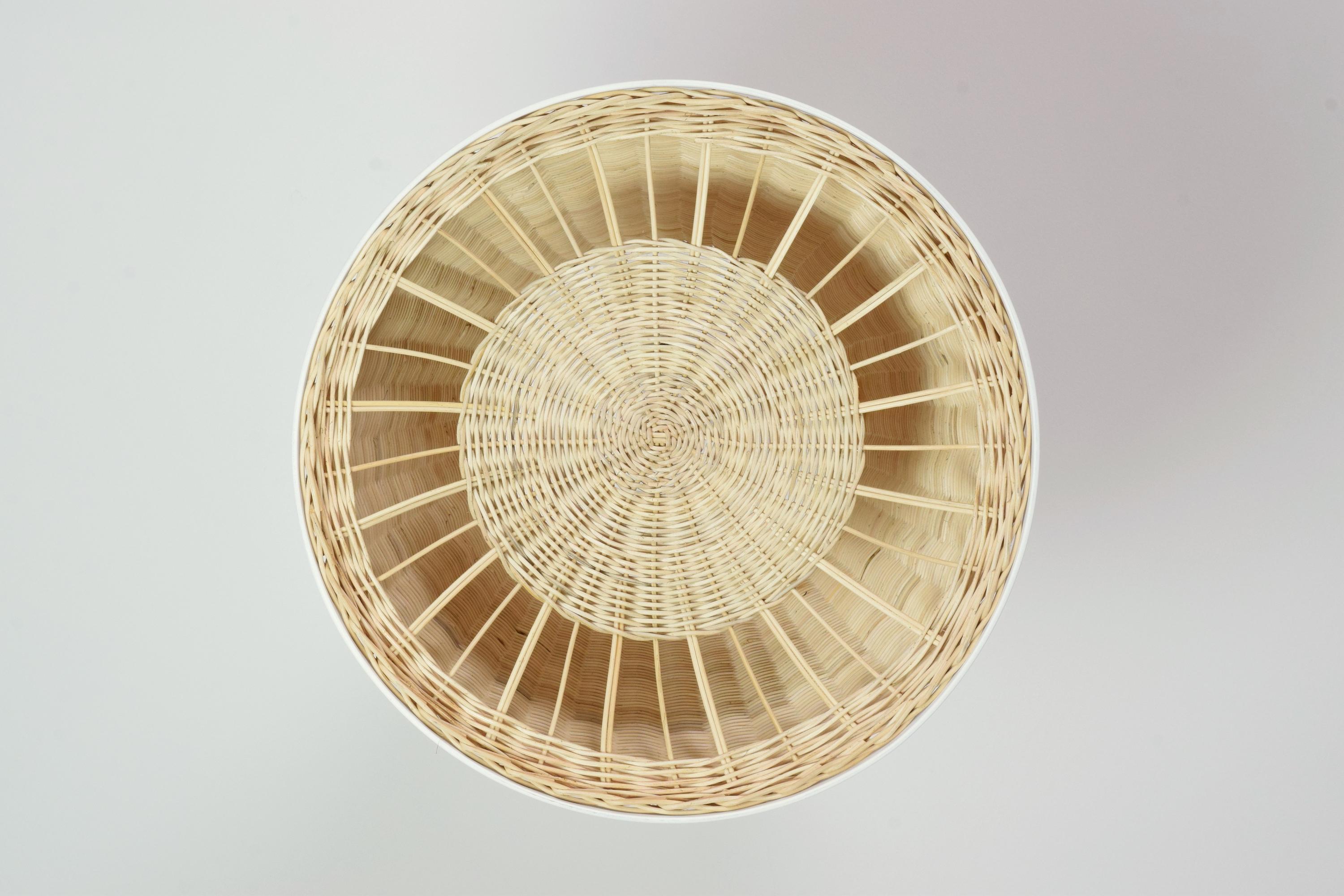 Caeli-W Monumental Steel Rattan Pendant Light, Flow Collection In New Condition For Sale In Paris, FR